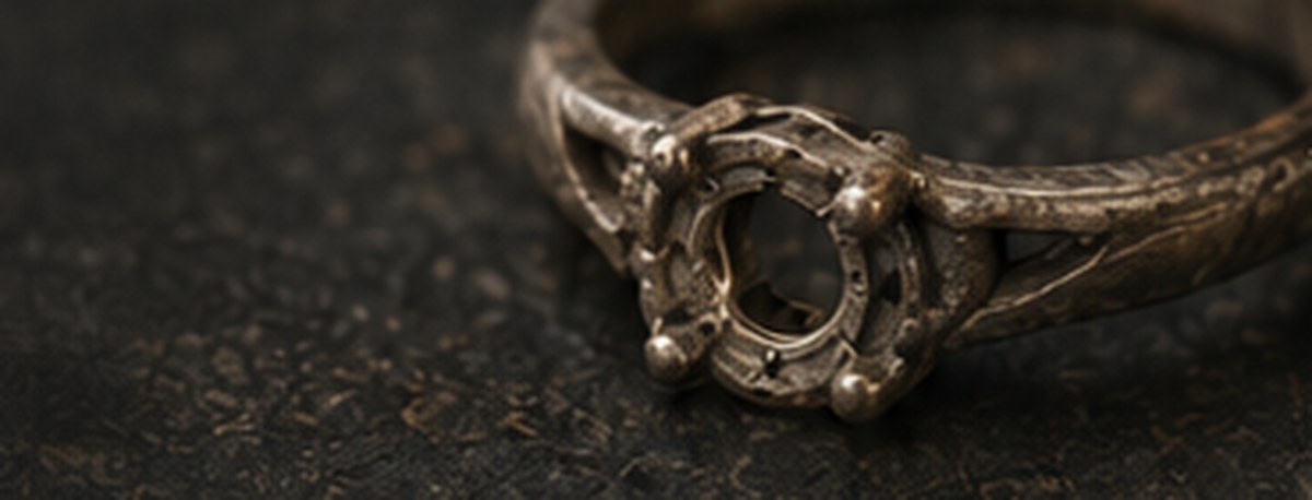 Illustration of a ring showing signs of wear before atelier care